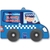 COCHE DE POLICIA sobre ruedas
