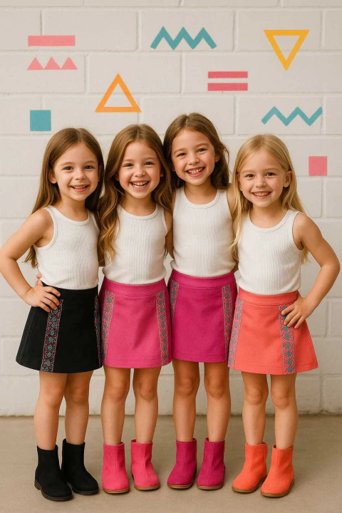 pollera bengalina con guardas OFERTA !!!