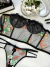 Corset Tatá Preto com Laranja e Verde - Alça Removível - Rendere