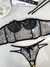 Corset Tatá Preto com Azul e Dourado - Alça Removível - loja online