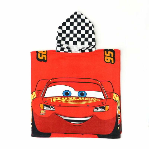 TOALLON CON CAPUCHA CARS