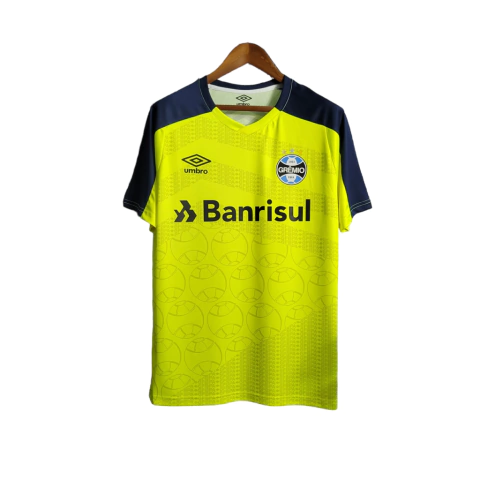 Camisa Grêmio Treino 22/23 Torcedor Umbro Masculina - Verde Com preto e azul