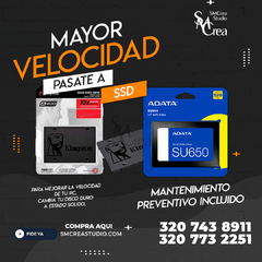 Actualización SSD + S.O Incluido mantenimiento preventivo