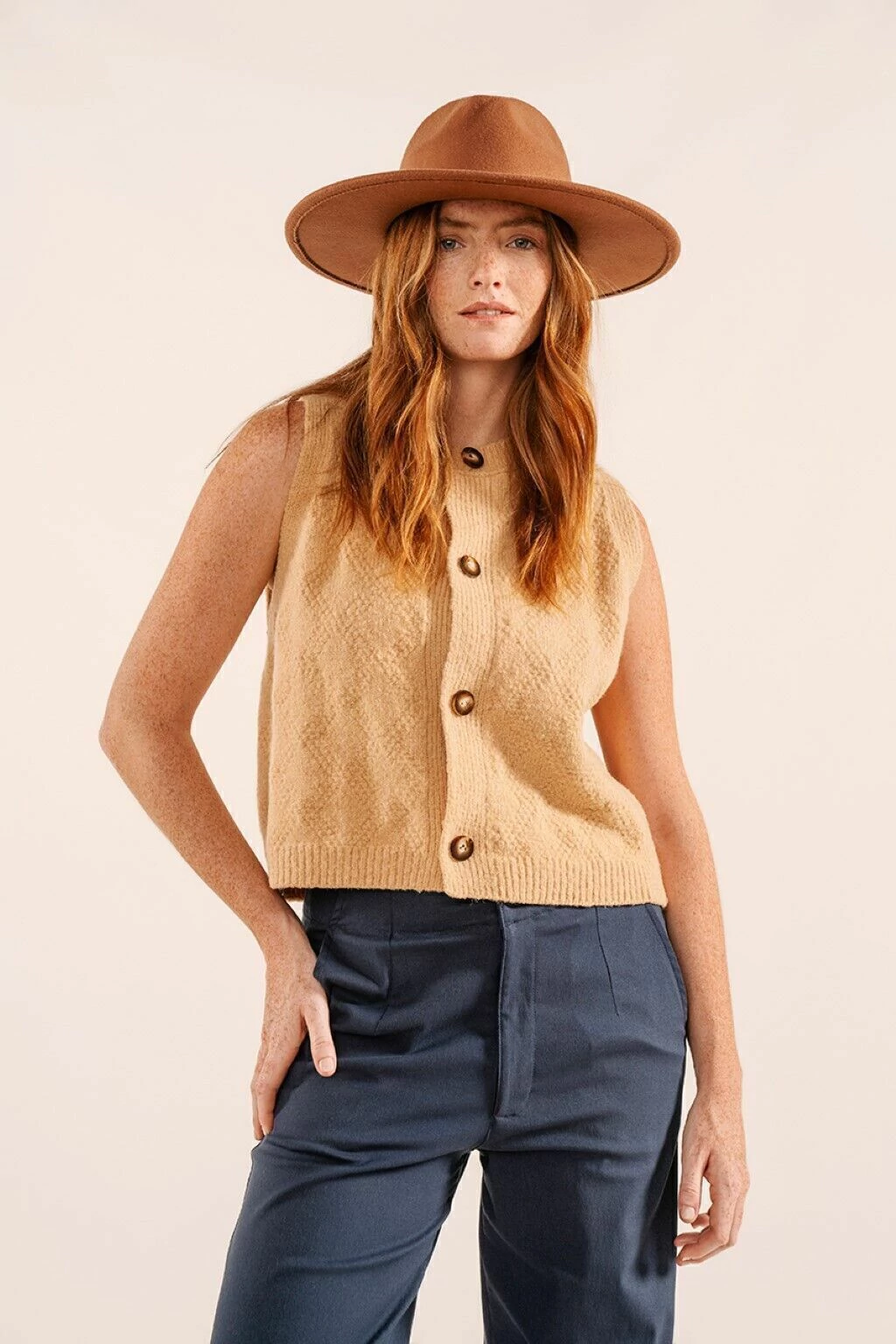 Chaleco tejido Cardo