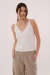 Musculosa Melanzane Tejida