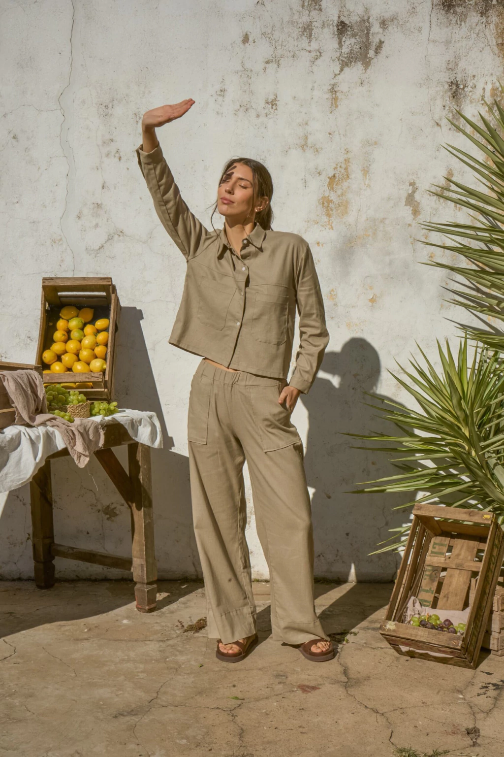 Pantalón Amalfitana de lino - comprar online