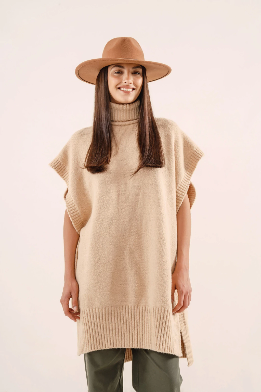 Poncho tejido Camalote