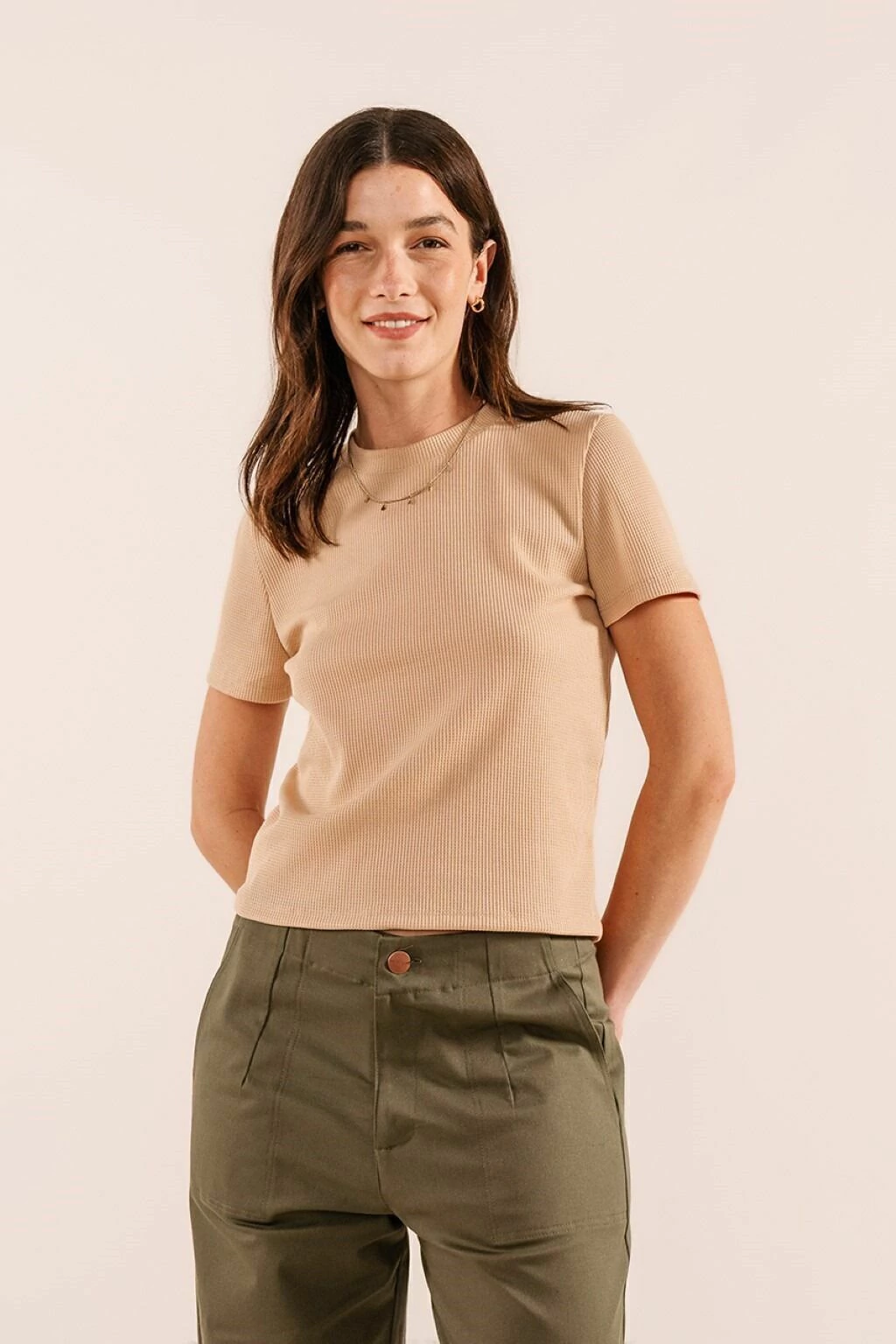 Remera de waffle Cica