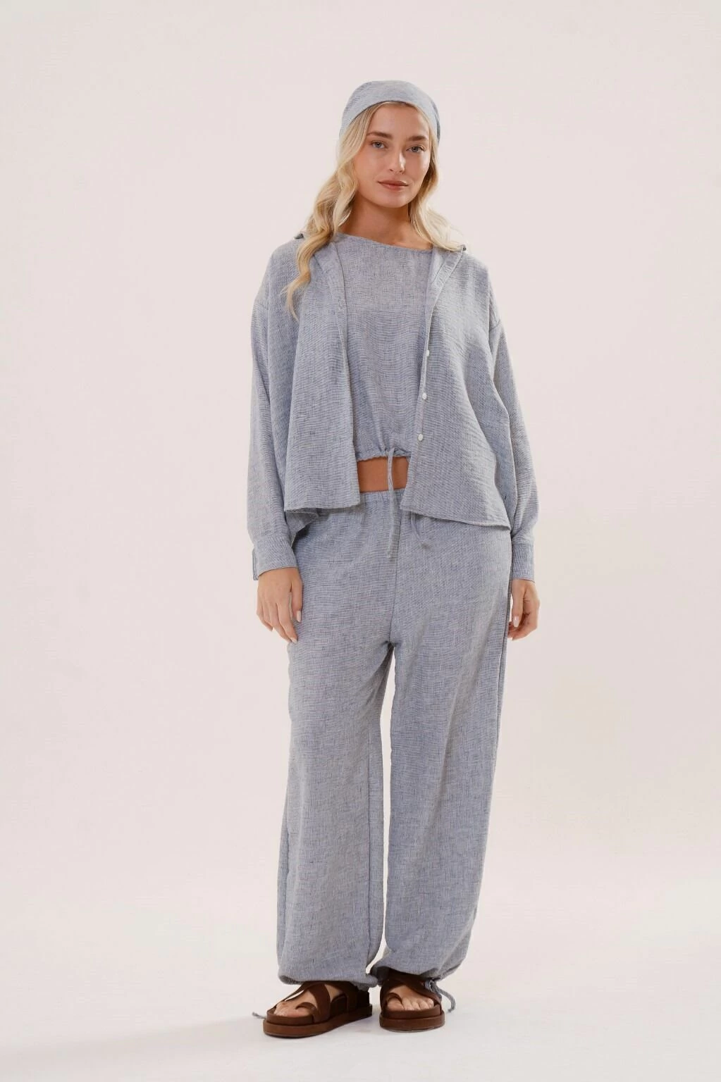 Pantalón Ortensia de lino - comprar online