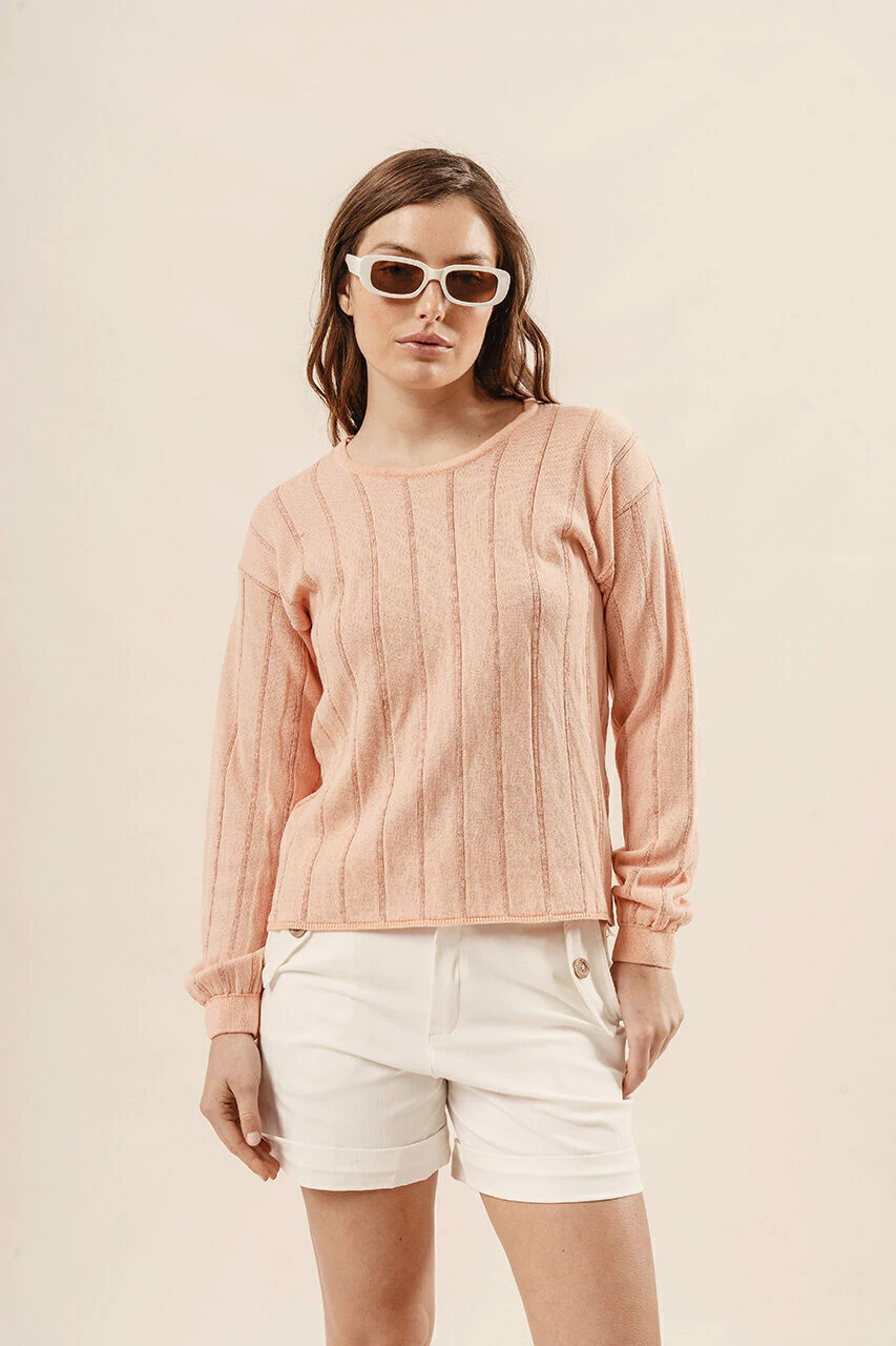 Sweater Nacar tejido