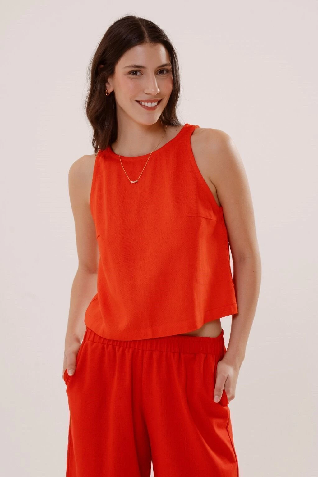 Musculosa Calla de lino