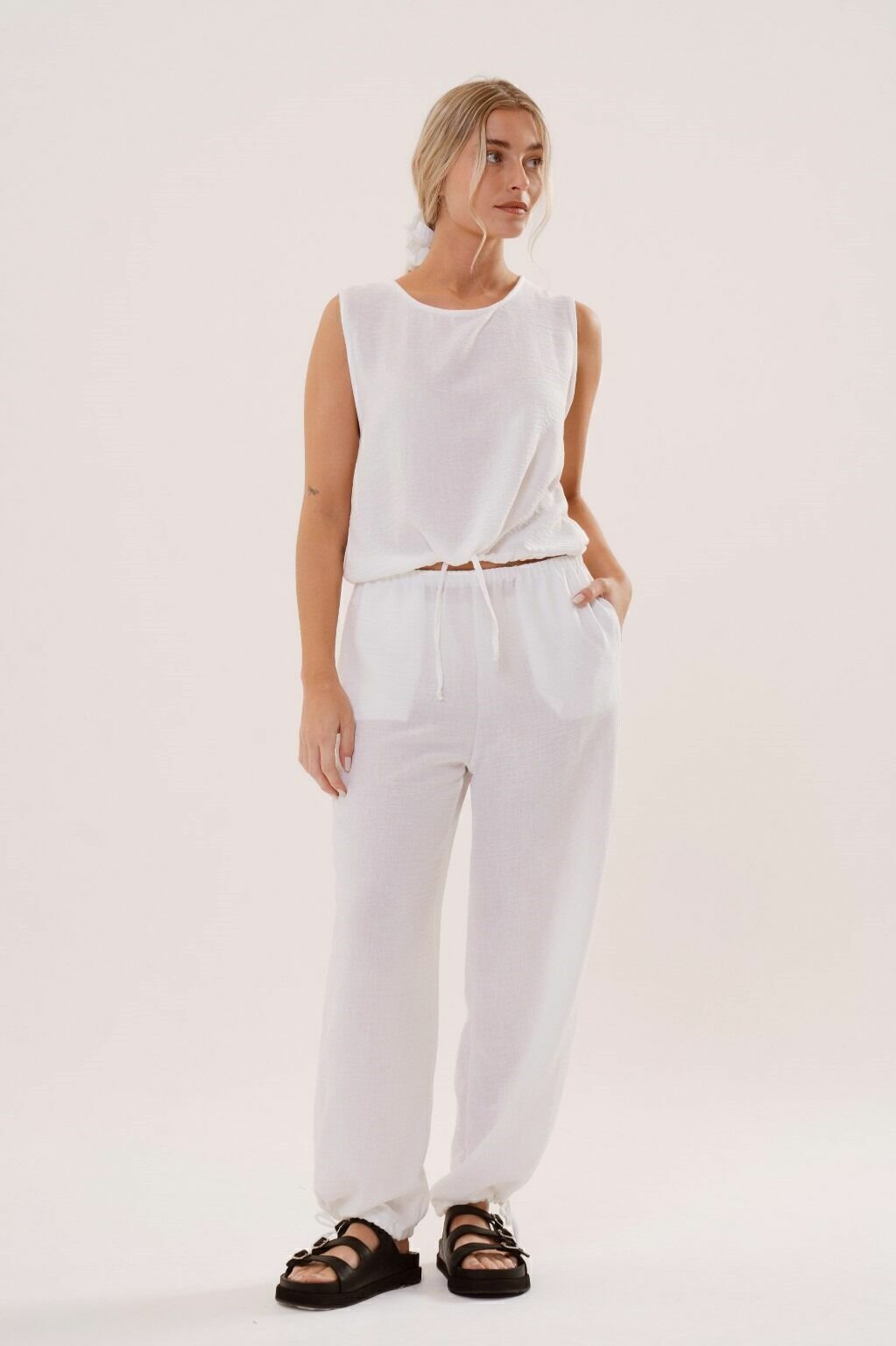 Pantalón Ortensia de lino - comprar online