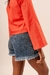 Short con flecos Coralino - tienda online