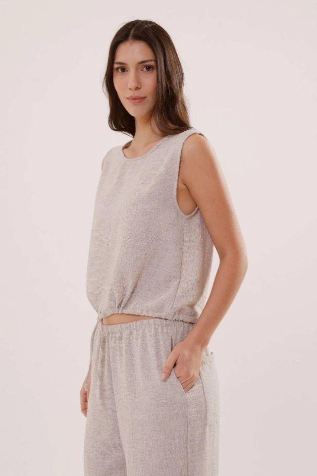 Musculosa Ortensia de lino de Sant Antoni — imagen 14