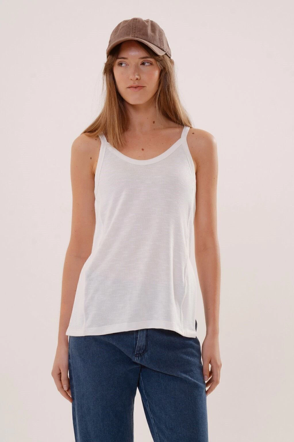 Musculosa Praie de jersey flamé