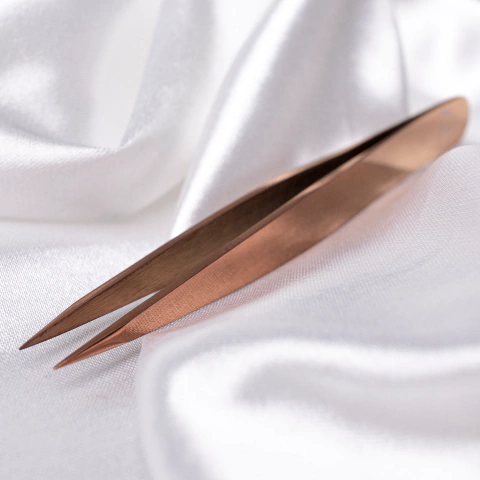 Pinça Sobrancelha Profissional Slim Precision Rose Gold