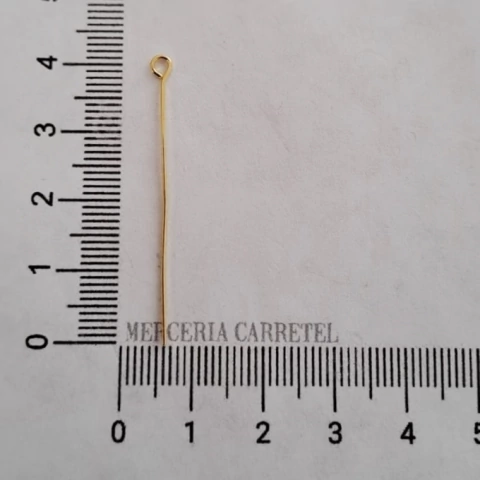 Alfiler para Bijou Dorado Con Rulo 40 mm - comprar online