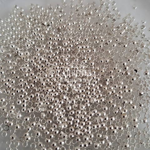 Aprieta Tanza 2mm Plateado - 2grs. - Aprox. 145 un. - comprar online