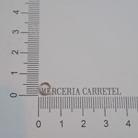 Argollita de Metal Niquel 6 mm.