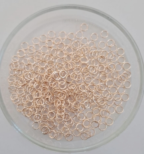 Argollita Dorado Gold Rose 6mm