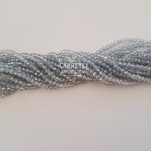 Cristal de Roca 2mm Dona - Gris (205) -Aprox. 160 un. por Tira - comprar online