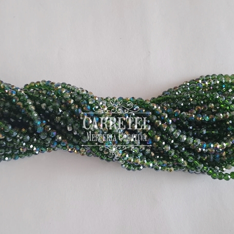 Cristal de Roca 4mm Dona - Verde (426) -Aprox. 120 un. por Tira) - comprar online