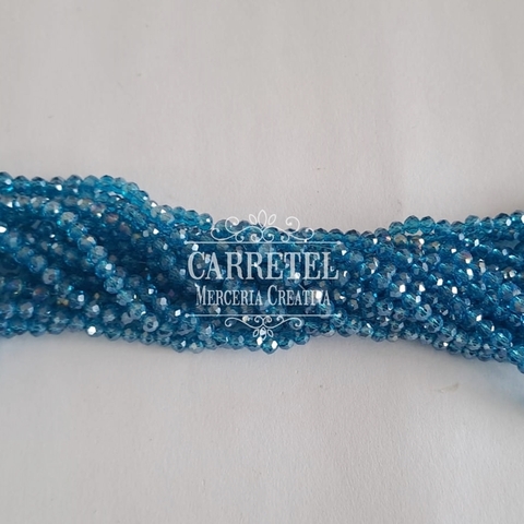 Cristal de Roca 4mm Dona - Turquesa (427) -Aprox. 120 un. por Tira) - comprar online