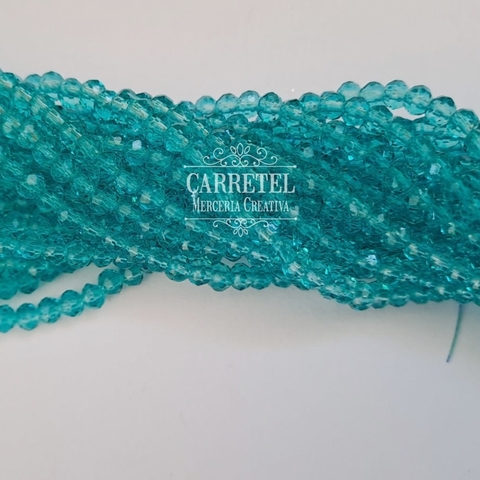 Cristal de Roca 4mm Dona - Aqua (615) - (Aprox. 120 un. por Tira) - comprar online