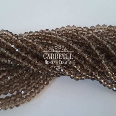 Cristal de Roca 4mm Dona - Marron (405) - (Aprox. 120 un. por Tira) - comprar online