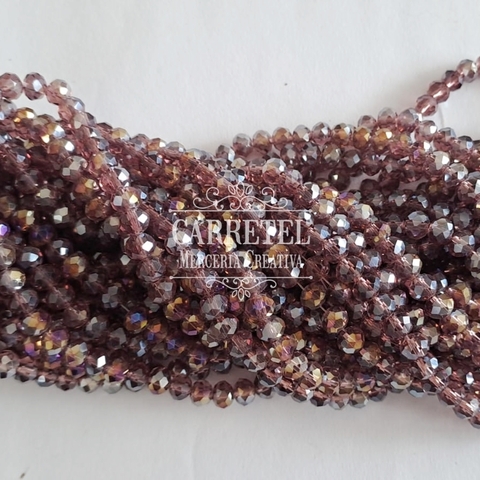 Cristal de Roca 6mm Dona - Bordo (618) - (Aprox. 85 un. por Tira) - comprar online
