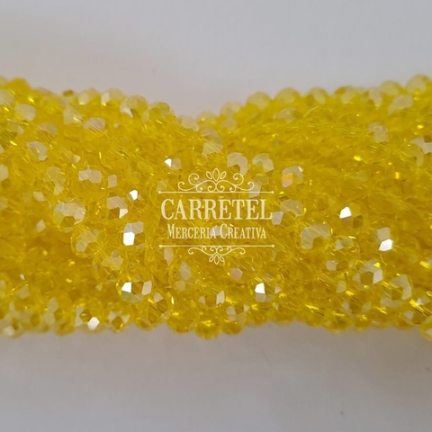 Cristal de Roca 6mm Dona - Amarillo (602) - (Aprox. 85 un. por Tira) - comprar online