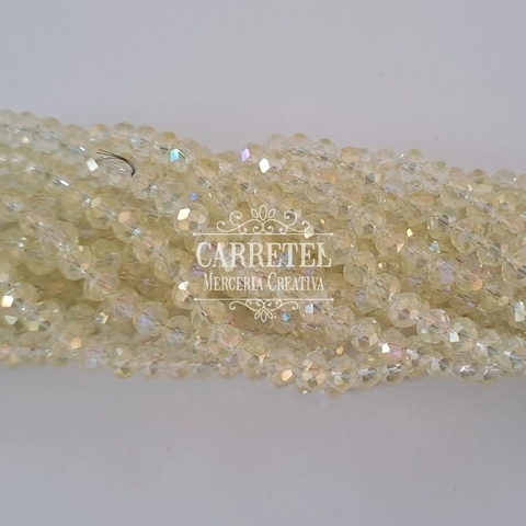 Cristal de Roca 6mm Dona - Amarillo (611) - (Aprox. 85 un. por Tira) - comprar online