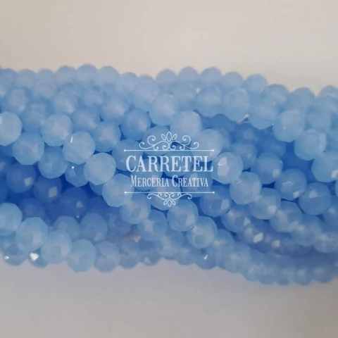 Cristal de Roca 6mm Dona - Celeste (608) - (Aprox. 85 un. por Tira) - comprar online