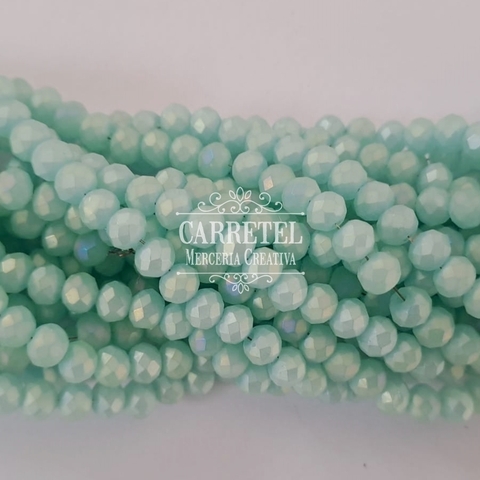 Cristal de Roca 6mm Dona - Verde (603) - (Aprox. 85 un. por Tira) - comprar online
