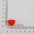 Dije Acrílico Corazón Rojo x 1 Un. - comprar online