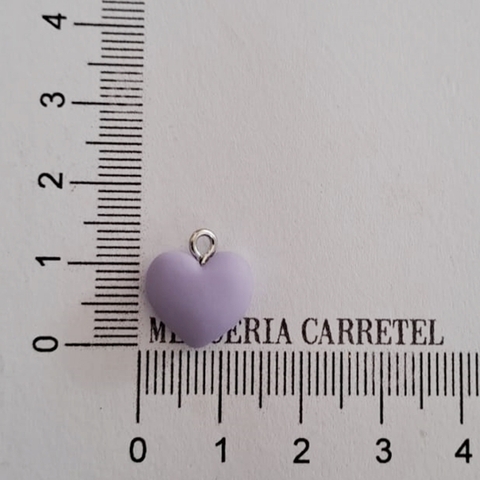 Dije de Resina Corazon Lila - comprar online
