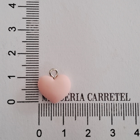 Dije de Resina Corazon Rosa - comprar online