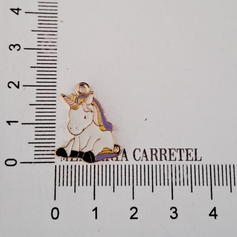 Dije Esmaltado Unicornio - Dorado - comprar online