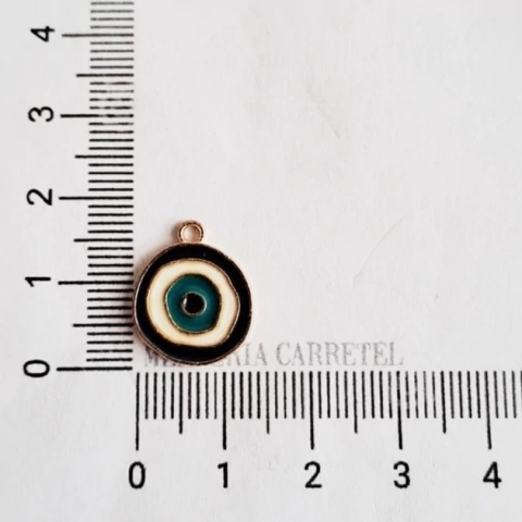 Dije Esmaltado Ojo Dorado