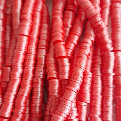 Tira de Fimo Perlado Rojo 6mm - 40cm. - comprar online