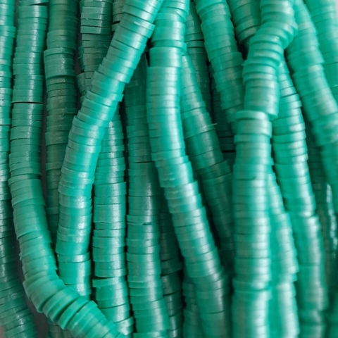 Tira de Fimo Perlado Verde 6mm - 40cm. - comprar online