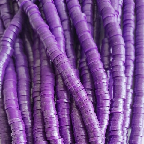 Tira de Fimo Perlado Violeta 6mm - 40cm. - comprar online