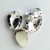 Gema Engarzada Gota Grande 20 x 15 mm- Cristal - por 1 Un. - en internet