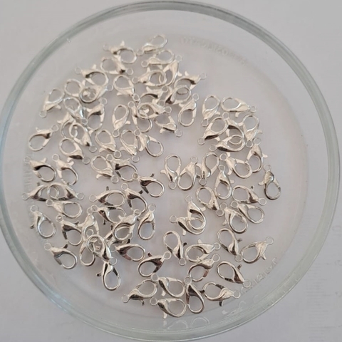 Mosqueton Plateado 12mm.