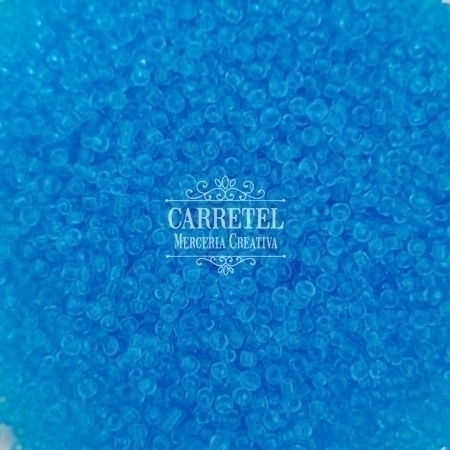 Mostacilla de Vidrio 2mm x 10 grs. - Turquesa Transparente (218)
