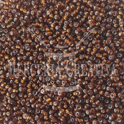 Mostacilla de Vidrio 2mm x 10 grs. - Marron Transparente (203)