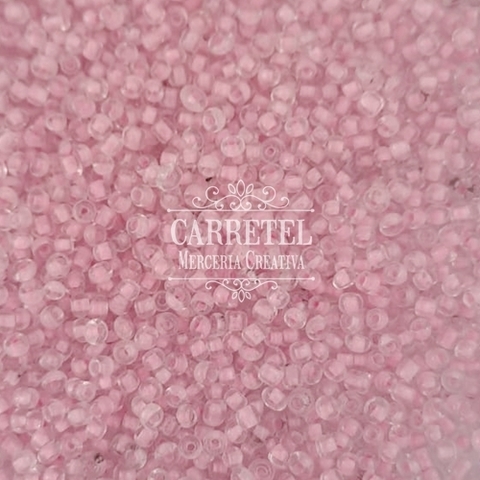Mostacilla de Vidrio 2mm x 10 grs. - Rosa Color Interno (216) - comprar online