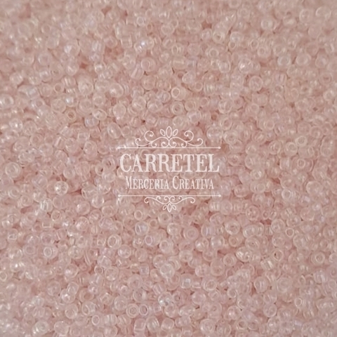 Mostacilla de Vidrio 2mm x 10 grs. - Rosa Clara Irisado (232) - comprar online