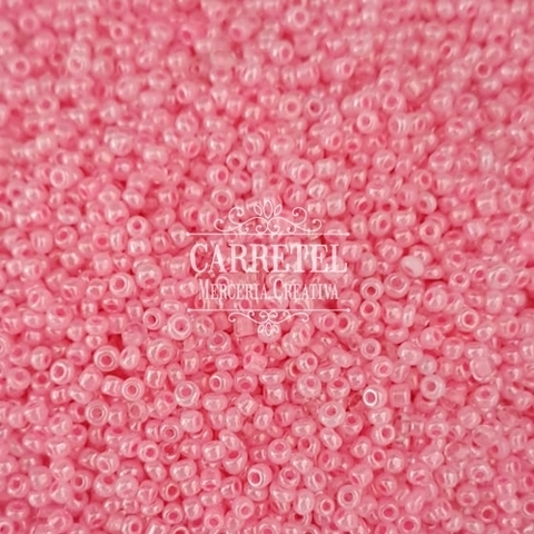 Mostacilla de Vidrio 2mm x 10 grs. - Rosa Perlado (234) - comprar online
