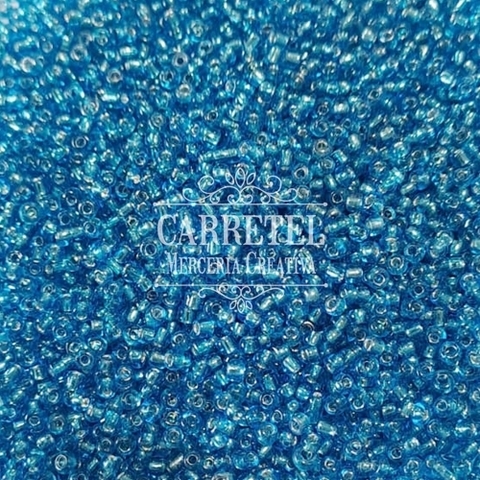 Mostacilla de Vidrio 2mm x 10 grs. - Turquesa Transparente (231) - comprar online